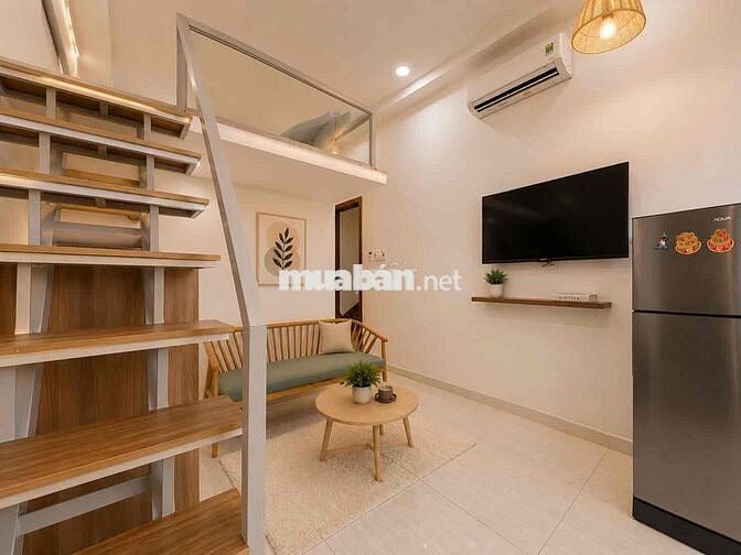 Căn hộ có Gác ban công máy giặt riêng 35m2 Quận Bình Thạnh