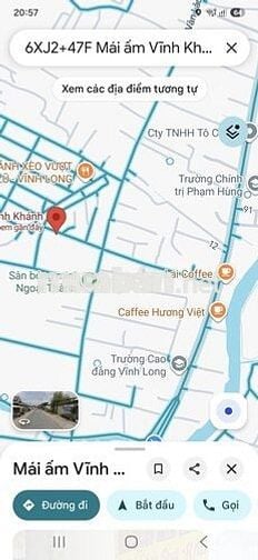Bán đất mặt tiền ngay trung tâm P. Tân Hạnh- Vĩnh Long