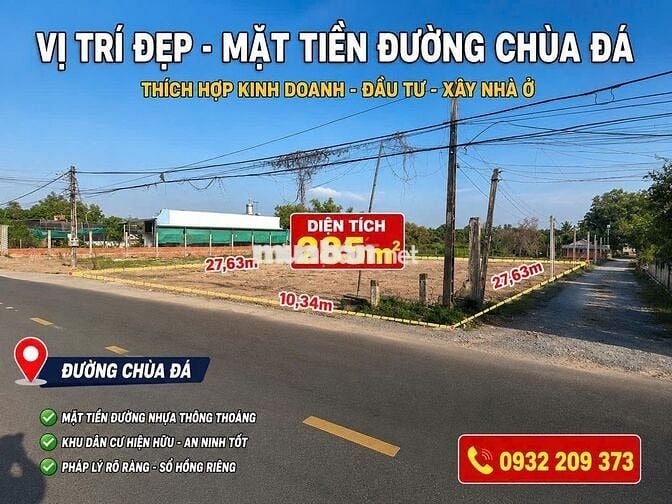 Hot hot đất sốt 285m2,giá 850triệu ở khu phố Gia Huỳnh, phường Gia Lộc