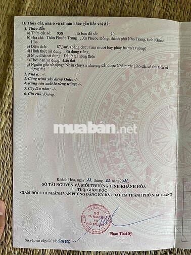 Đất Hẻm Lư Giang Phước Trung Phước Đồng Nha Trang Đường 5m full Thổ cu