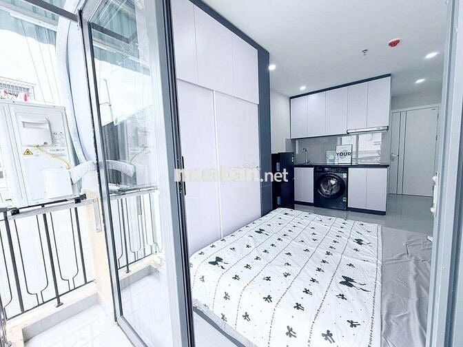 Bóc tem CCMN 28m2 Full đồ. máy giặt riêng, ban công tại Trương Định