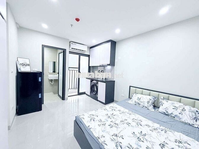 Bóc tem CCMN 28m2 Full đồ. máy giặt riêng, ban công tại Trương Định