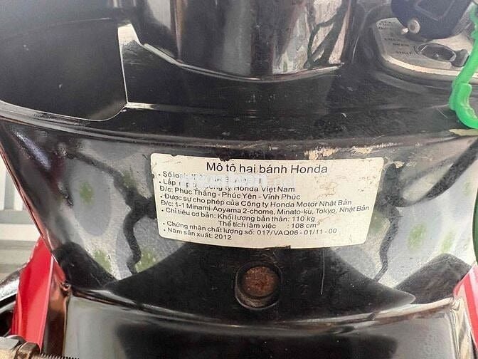 Honda Air Blade 2012 Đỏ đen