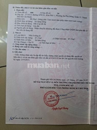 Bán nhà hẻm xe hơi 6,5m đường APD01, phường An Phú Đông, Quận 12