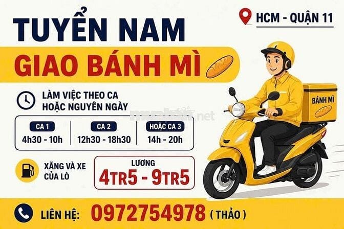 Tuyển 2 Nam Giao Bánh Mì