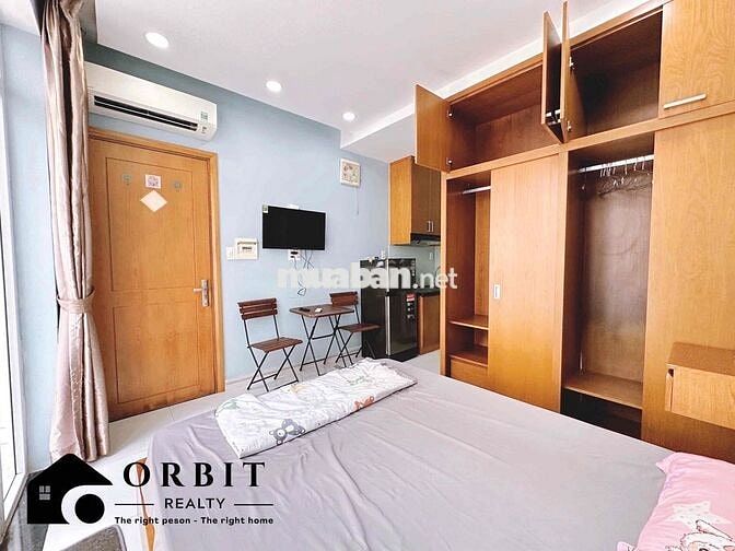 Căn hộ Studio ban công Ngay Cách Mạng Tháng 8 Tân Bình Full nội thất