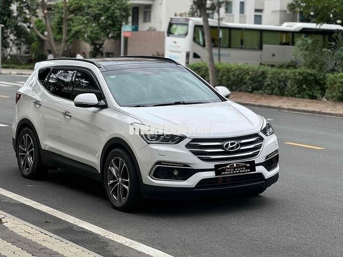 Hyundai SantaFe 2018 2.2L 4WD Đặc Biệt Trắng Kem