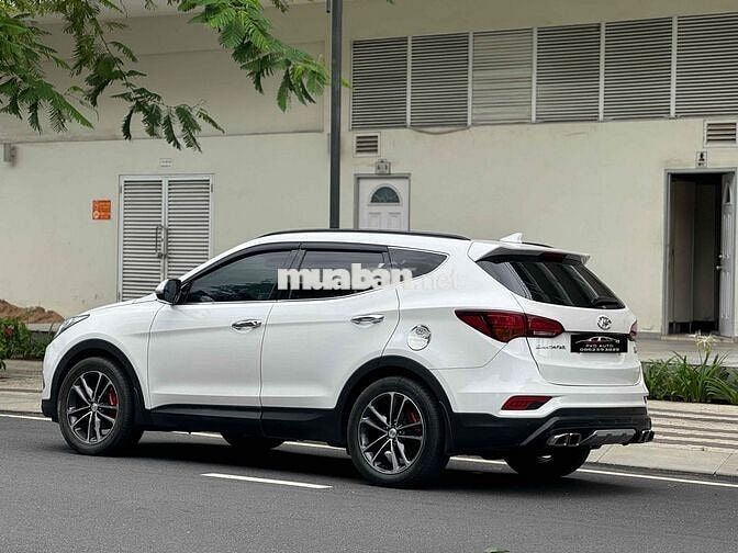 Hyundai SantaFe 2018 2.2L 4WD Đặc Biệt Trắng Kem