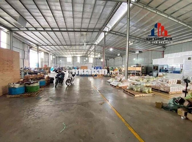 Cho Thuê Xưởng Hóc Môn 1.400m có PCCC, KO CẤM TẢI