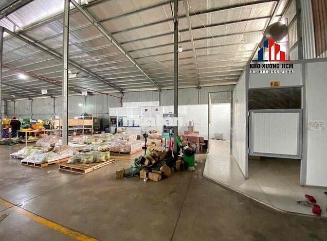 Cho Thuê Xưởng Hóc Môn 1.400m có PCCC, KO CẤM TẢI