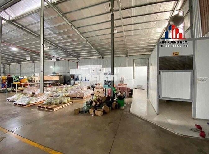 Cho Thuê Xưởng Hóc Môn 1.400m có PCCC, KO CẤM TẢI