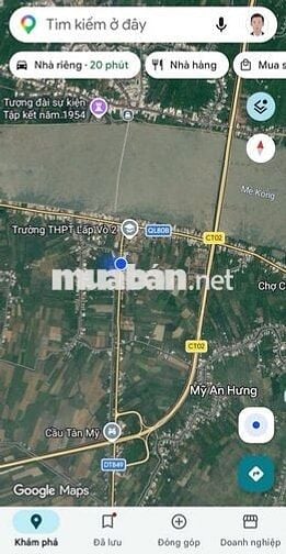 Đất nền mặt tiền 13m đường ĐT 849 kế bên trường THPT Lấp Vò 2