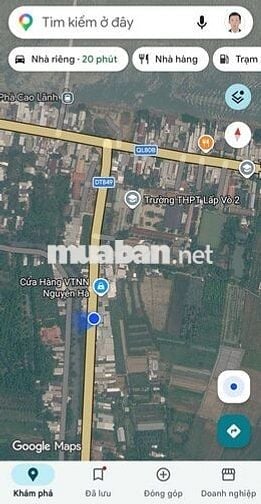 Đất nền mặt tiền 13m đường ĐT 849 kế bên trường THPT Lấp Vò 2