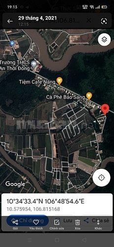 Bán đất thổ Mặt Tiền Đường ôtô xã An Thới Đông 