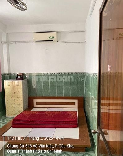 Cho thuê căn hộ CC 518 Võ Văn Kiệt, Quận 1. 