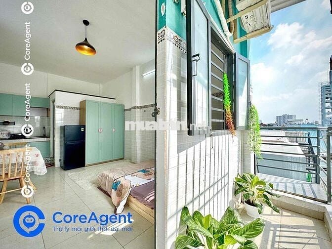 CĂN HỘ STUDIO BAN CÔNG SẴN NỘI THẤT - THANG MÁY - SÁT ĐH VHU & HIU