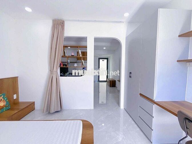 CĂN HỘ 1PHÒNG NGỦ, TÁCH BẾP, MÁY GIẶT RIÊNG BAN CÔNG NGAY CẦU VƯỢT 3/2