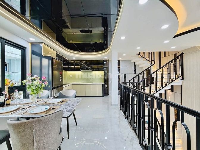 ⭐️Nhà 4 Lầu tuyệt đẹp Cao cấp góc 2 mặt hẻm xe hơi Nguyễn Văn Lượng, P