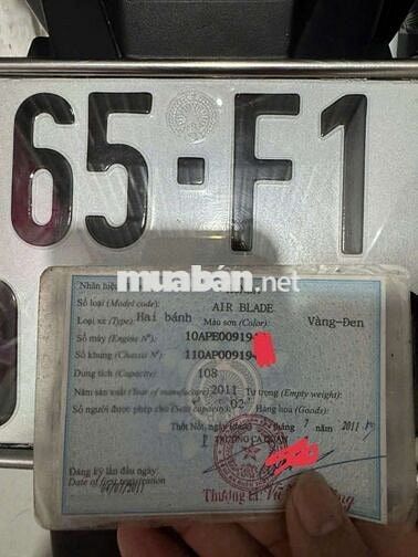 AB thái Fi 2011 đời cao còn khá đẹp 9 chủ ký bán 