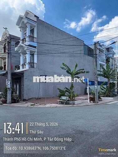 Ngân hàng thanh lý: Đất Lô Gốc 02 Mặt Tiền, KDC Lê Phong, Dĩ An