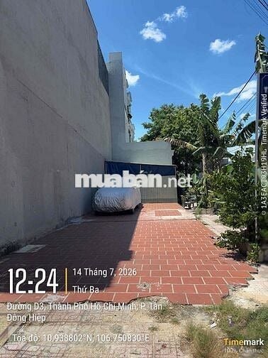 Ngân hàng thanh lý: Đất Lô Gốc 02 Mặt Tiền, KDC Lê Phong, Dĩ An