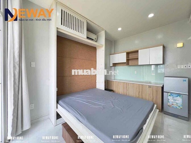 Studio ban công sạch sẽ gần cầu chữ Y và CHỈ TÍNH ĐIỆN NƯỚC