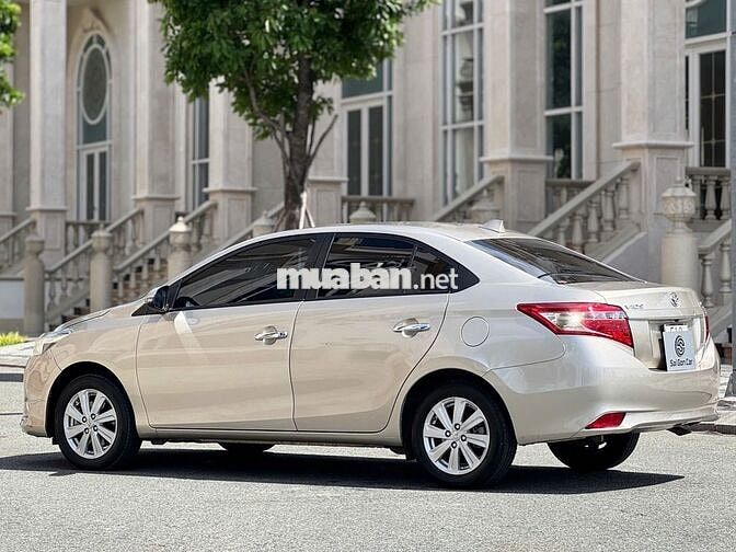 Toyota Vios E CVT 2016 Vàng Cát 100000 km