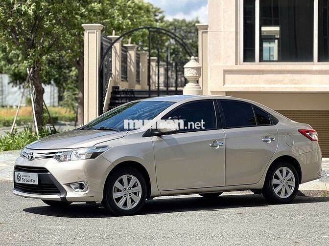 Toyota Vios E CVT 2016 Vàng Cát 100000 km