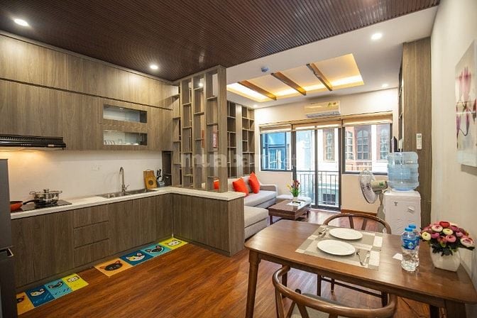 Căn hộ 1 ngủ nội thất mới cho thuê phố Linh Lang gần Lotte siêu đẹp