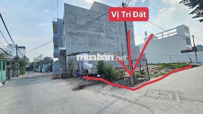 LÔ GÓC ĐẸP SÁT QUẬN 12 – CHỢ BẮP, HÓC MÔN DT 5 x 20, SHR