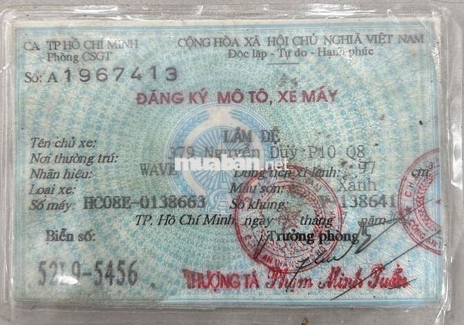 Honda Wave Alpha 100 Đk 2002 Bstp Xe Dọn Mới Đẹp