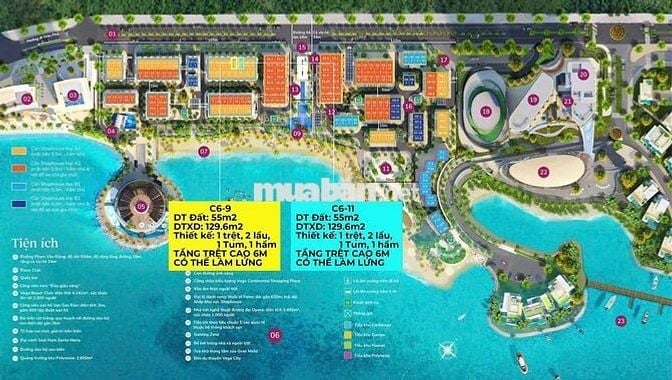 Chính chủ bán nhanh Shophouse Libera Vega Nha Trang, nhà 3 lầu 1 hầm.