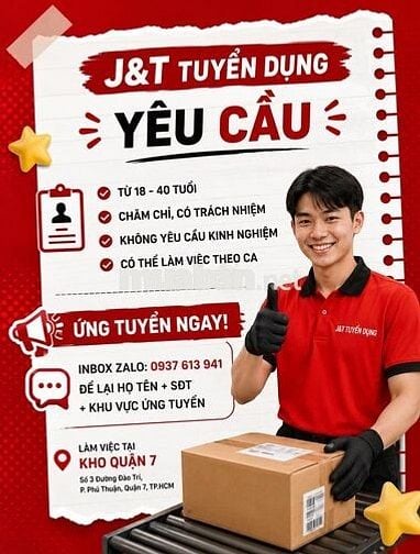 [J&T Q7] PHÂN HÀNG VỮNG TAY - RINH NGAY LƯƠNG HAY