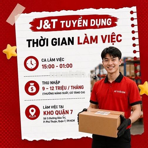 [J&T Q7] PHÂN HÀNG VỮNG TAY - RINH NGAY LƯƠNG HAY