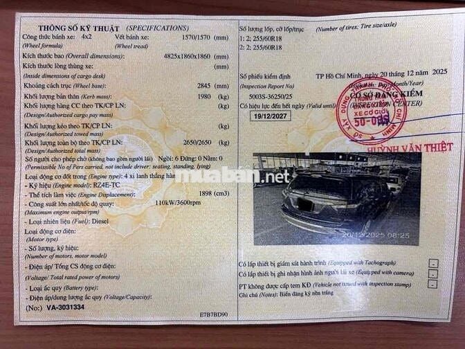 Isuzu Mu-X 2019 Dầu 47062 km Nâu