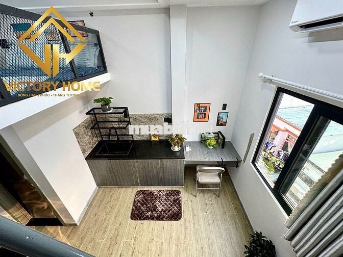 Phòng gác cao-Cửa sổ -Full nội thất-Gần Đh Văn Lang-Thang máy-An ninh