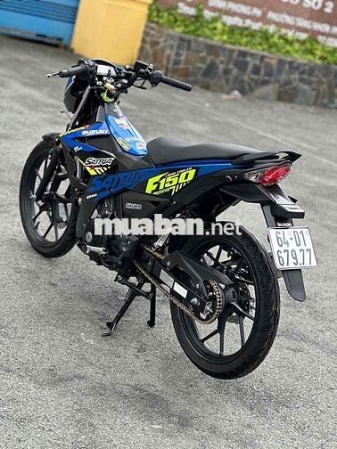 Suzuki Satria F150 2022 Xanh đen Côn tay