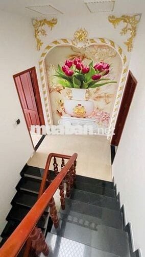 2Tỷ Có Biệt Thự 4 Tầng Gần Vin Hóc Môn-QL22, Chợ,Trường Học,UBND,BV,..