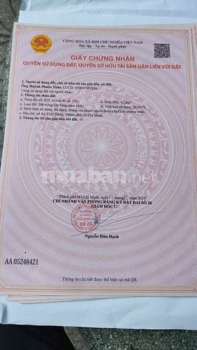 Bán nhà Trung tâm xã An Thới Đông Huyện Cần Giờ TPHCM 