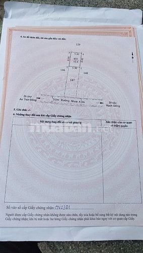 Bán nhà Trung tâm xã An Thới Đông Huyện Cần Giờ TPHCM 