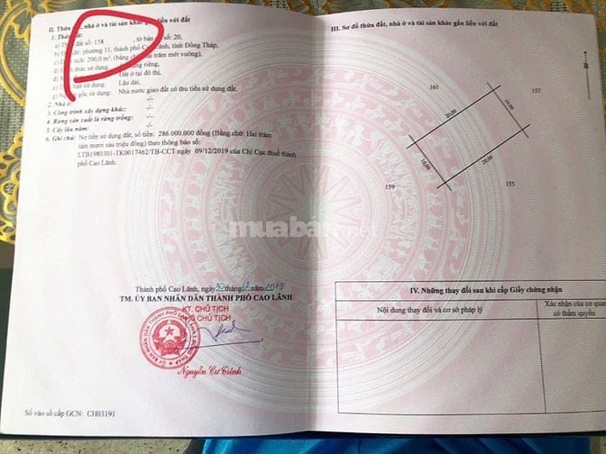 Chính chủ bán lô đất vuông vức, mặt tiền QL 30, Cao Lãnh - Đồng Tháp