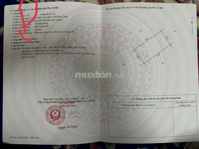 Chính chủ bán lô đất vuông vức, mặt tiền QL 30, Cao Lãnh - Đồng Tháp
