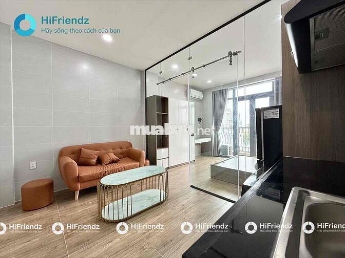 40mv 1 Phòng Ngủ - Bancol - Tách bếp - Full nội thất - Dự án mới