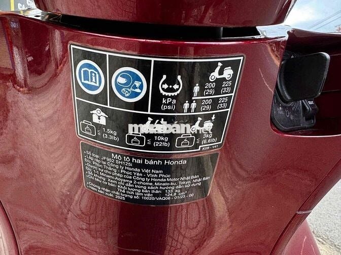 Honda SH 2025 Đỏ đô  lướt 4k km