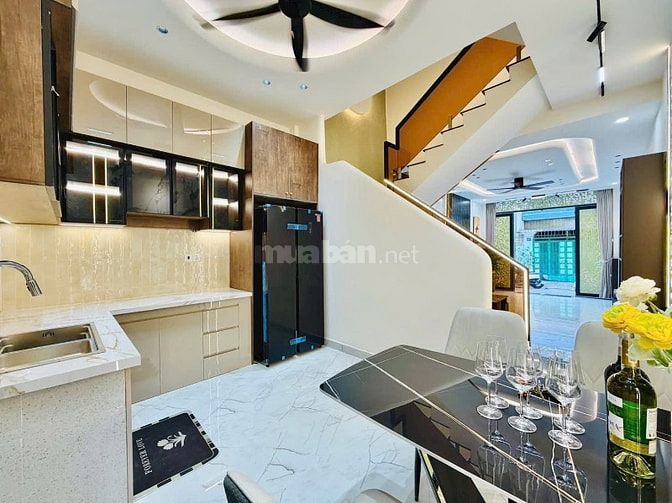 NHÀ ĐẸP CÓ PHÒNG NGỦ DƯỚI TRỆT - HẺM XE HƠI 7m Lê Văn Thọ, P14, GV