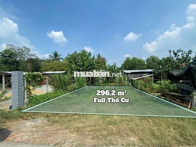 Bán đất thổ cư 296,2m² - An Phú Củ Chi -  Sổ riêng - Chính chủ 2,9 tỷ