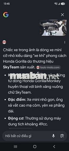 Skyteam Monkey 50cc Cổ điển Đen 4027 km