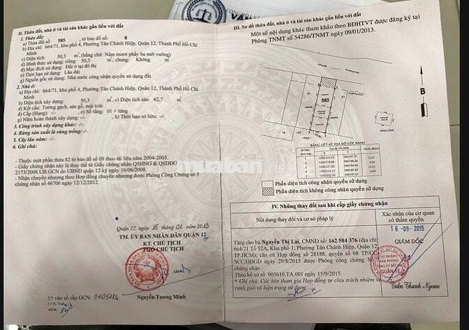 HẺM 108 LÂM THỊ HỐ - TRUNG MỸ TÂY, CHÍNH CHỦ BÁN NHÀ HẺM XE HƠI 8M