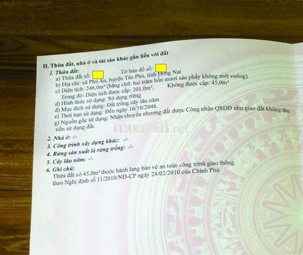 MAT TIEN 600A PHÚ AN TÂN PHÚ ĐỒNG NAI GIÁ RẺ