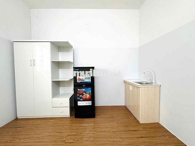 CHO THUÊ STUDIO, ĐỦ NỘI THẤT TIỆN ĐI VÕ VĂN KIỆT, CỬA SỔ TRỜI